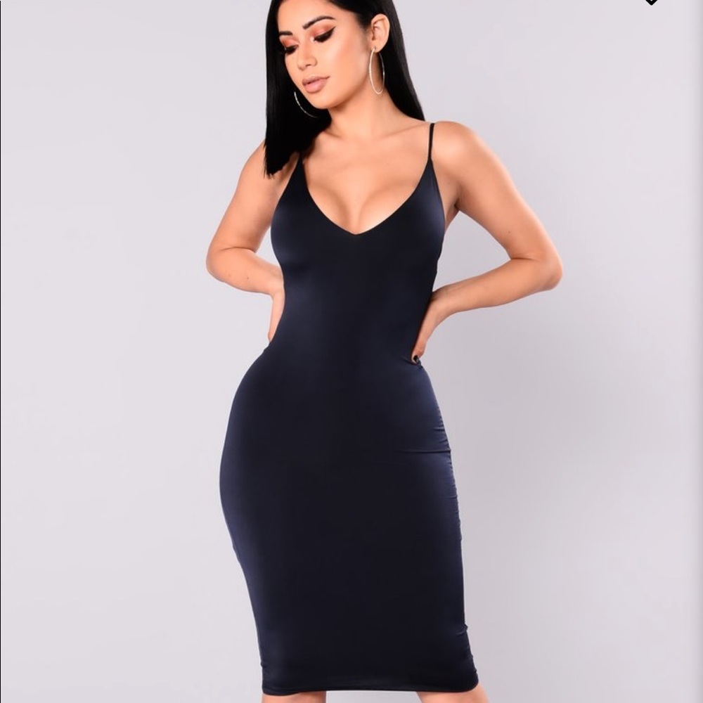 Anne Marie midi dress Navy